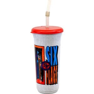 Six Flags 1990s 32oz Theme Park Souvenir Cup